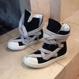 Rick owens DRKSHDW Luxor hexa high black milk